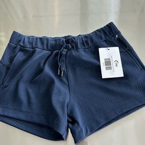 Zyia NWT Blue Relaxed Texture Shorts Size small